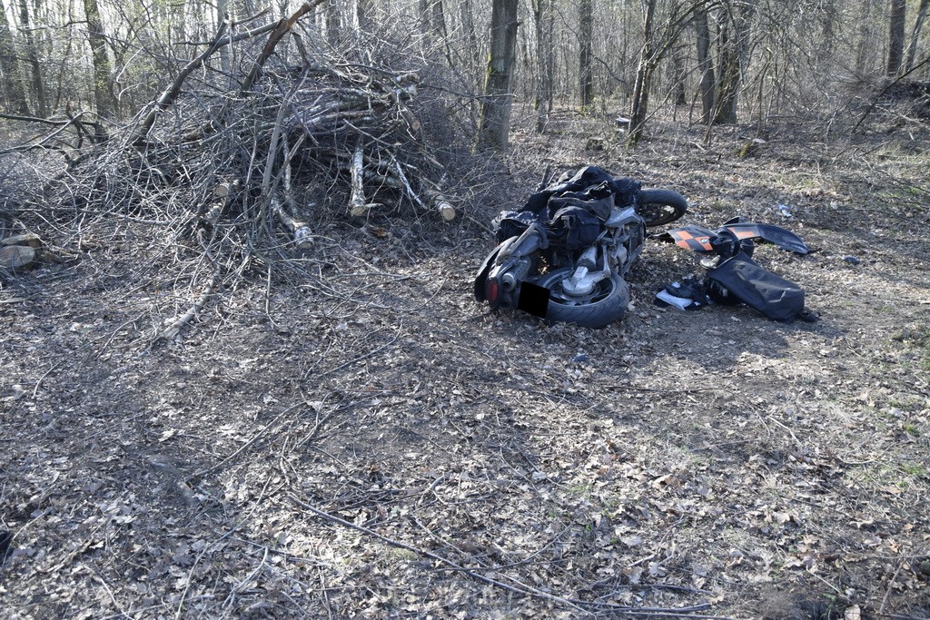 Schwerer VU Krad Fahrrad Koeln Porz Alte Koelnerstr P121.JPG - Miklos Laubert